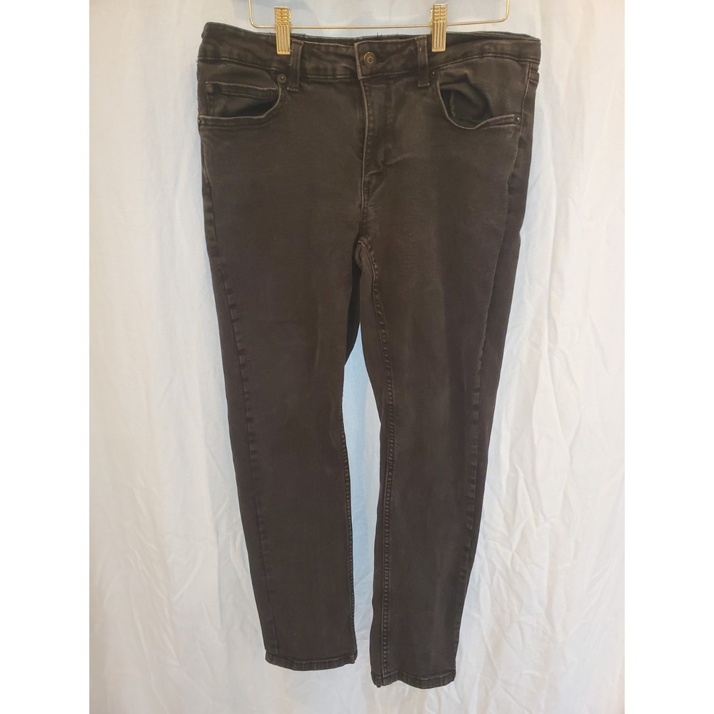 DKNY Jeans Mens 32x30 Duane Straight Fit Black Stretch Denim Jeans